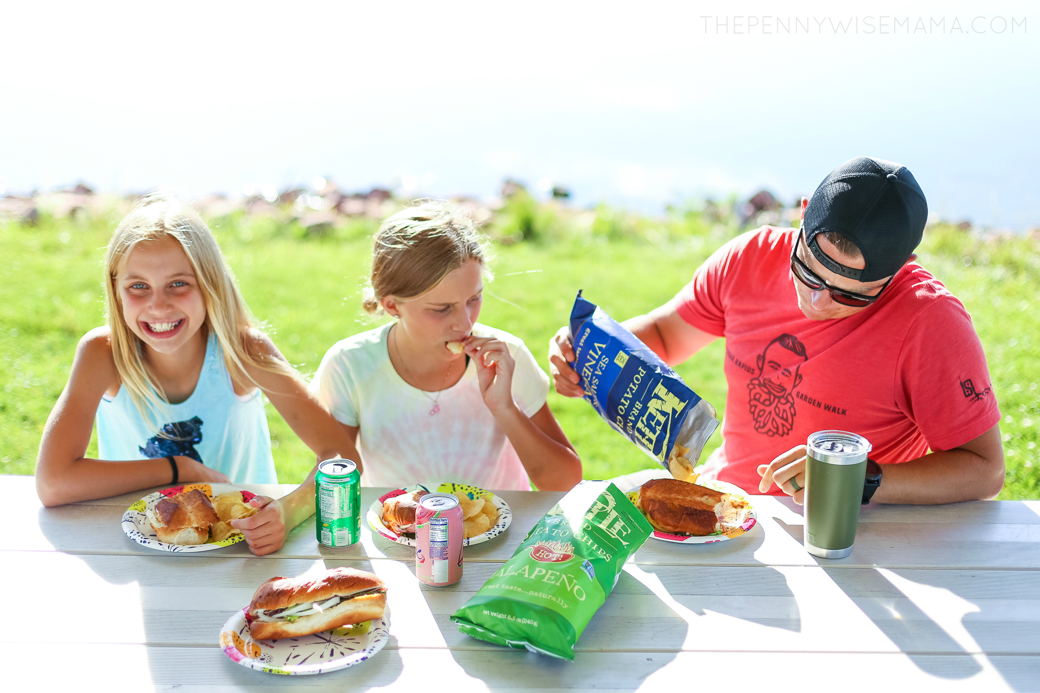Family Picnic with Kettle Chips