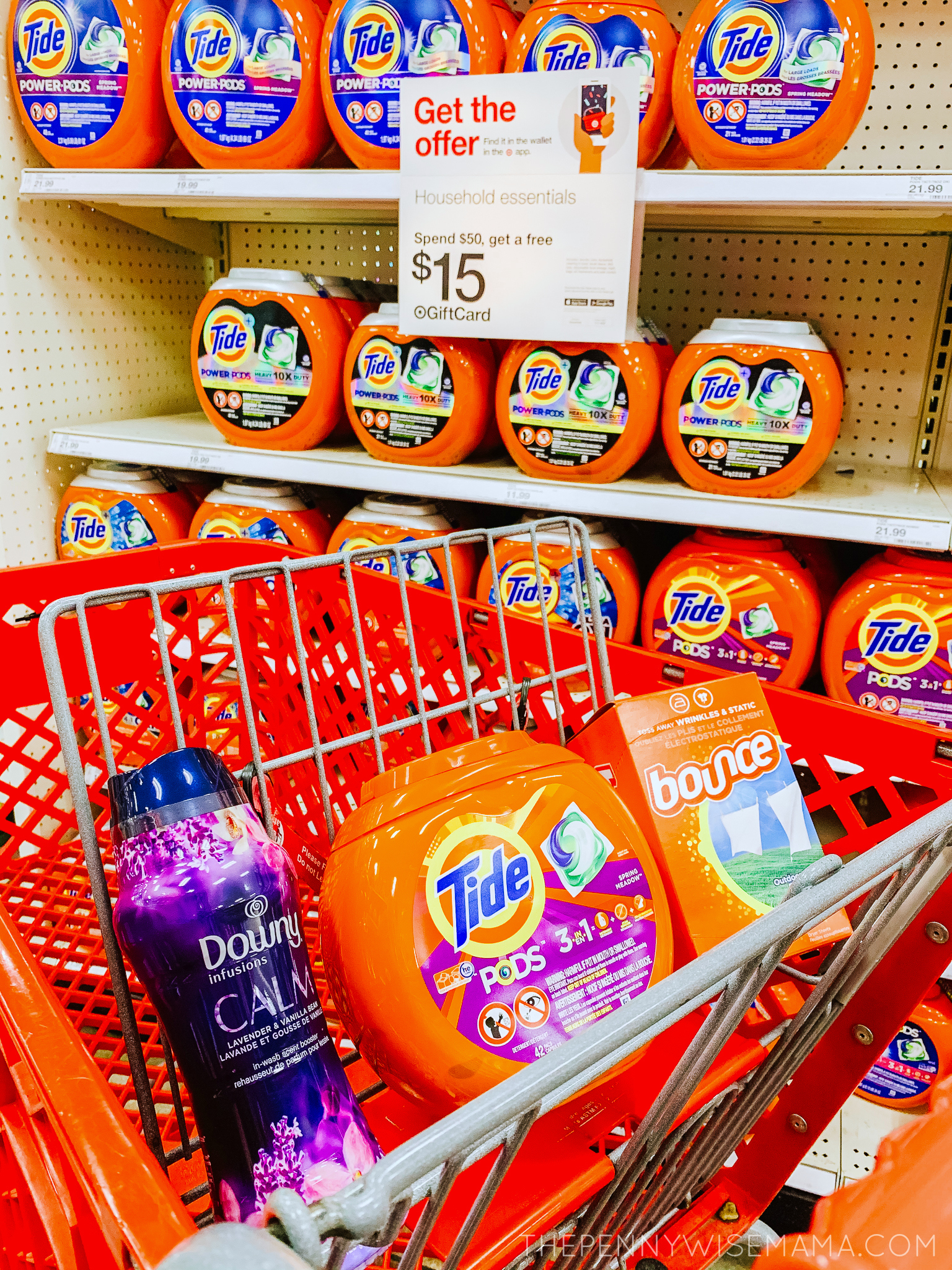 Save on P&G fabric care & get a $15 Target Gift Card